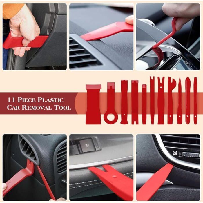 Lot De 5 Outils De Démontage De Lame De Clé De Voiture Young Wolf Avec Aimant - Pliable Et Ultra-Pratique Pour Réparation Rapide