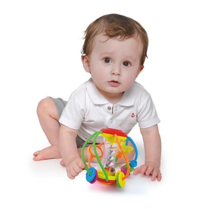Ballery Hochet Peluche Noir Et Blanc Pour Bébé 0-12 Mois – Jouet Éveil Sensoriel Avec Son Doux, Cadeau Nouveau-Né Garçon Fille