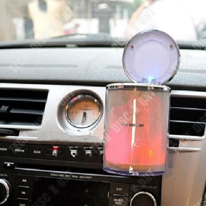 Geoyien Cendrier de voiture avec couvercle, anti-odeurs, avec Geoyien Cendrier de voiture avec couvercle, anti-odeurs, avec