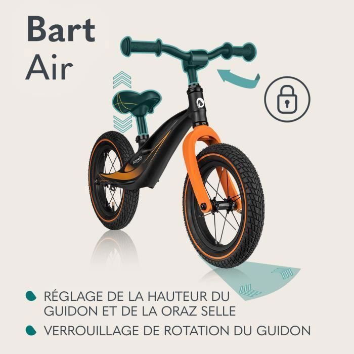 Hello-5ive Draisienne 30,5 Cm – Vélo Sans Pédales Pour Enfants 3-6 Ans, Cadre Nylon Léger (2,9 Kg), Selle Réglable, Pneus Gonflables, Cadeau Idéal