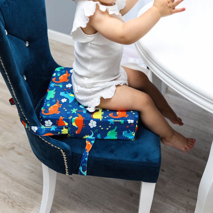 Rehausseur de chaise enfant 32x32x8 cm - coussin de siège enfant coussin de  chaise coton Dinosaure