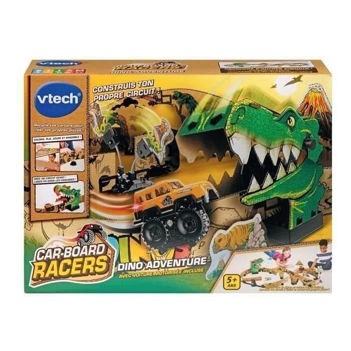 Circuit de course en carton - VTECH - CAR-BOARD RACERS - DINO ADVENTURE ...