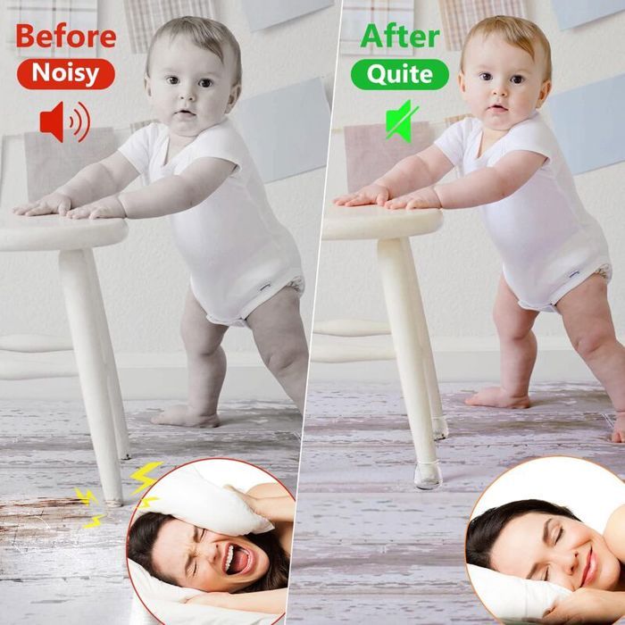 16 Pièces Protection Pied De Chaise, Protège Pied De Chaise