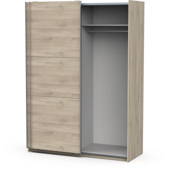 Armoire GHOST Décor chêne kronberg 2 Portes coulissantes L.148 x