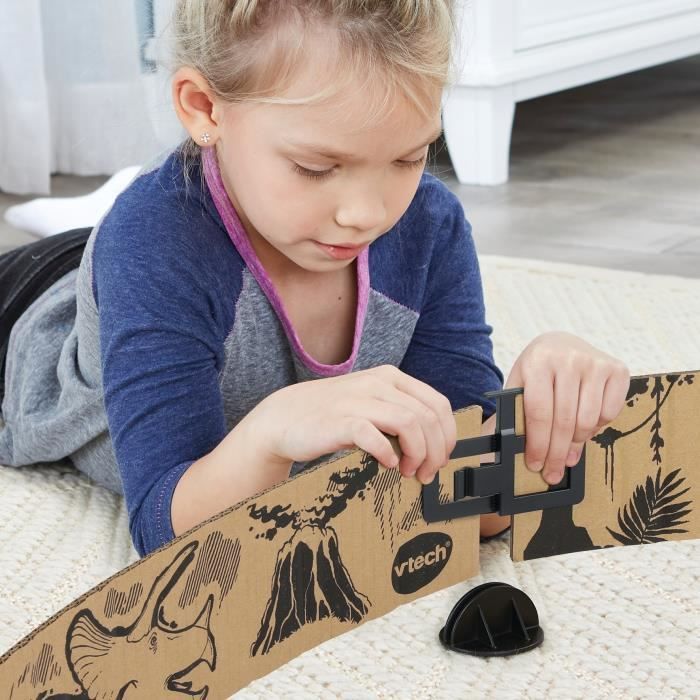 Circuit de course en carton - VTECH - CAR-BOARD RACERS - DINO ADVENTURE ...