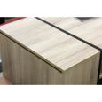 Table basse bar Gami - Made in France - Décor chêne noir - Style industriel - L 110 x P 60 x H 36 cm - YORI-5