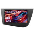 AWESAFE Autoradio Android 12 pour Seat Leon 2 MK2(2005-2012)[2Go+32Go]9 Pouces Écran Tactile avec GPS/Carplay Android-0