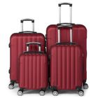 ALIGHTUP - Set Valise 4 Pièces | ABS | Lot de Valise | Valise à roulettes| Bordeaux