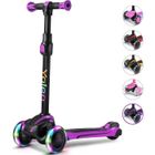 YOLEO Trotinette Enfant 3 Roues de 3 À 12 Ans Trottinette Pliable Ajustable sur 4 Niveaux pour Filles et Garçons, Jouet Idéal