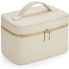 IAMS CHIEN Boutique Beauty Case Trousse De Toilette En Cuir Synthétique Saffiano Avec Poches Intérieures Et Poignée De Transport 23 X 1[H9139]