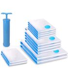 Thanmoer Sacs de Rangement sous Vide Set, Lot de 12 sacs de rangement sous vide + Pompe sous Vide, 80 % plus d'espace de rangement s