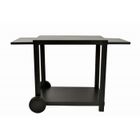 Chariot pour plancha COOKINGBOX - Acier noir - 2 tablettes rabattables - Taille 70cm