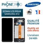 PHONEDROID Écran complet LCD + Tactile Samsung A12 avec châssis + Outils, stock FR