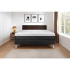 VITALIT Ensemble Matelas Sommier 200x200 cm - Vital Form Noir
