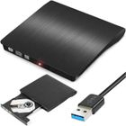 YIKXIULF Lecteur DVD Externe, Graveur CD DVD Externe USB 3.0,Ultra Mince Portable CD DVD Drive +/- R ROM RW Enregistreur pour Desktop,