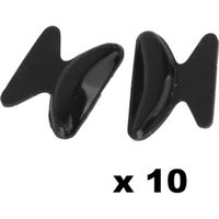 Lot de 10 patins pads plaquettes anti-glisse antidérapant en silicone épaisseur 1,8 mm pour lunettes plastiques de vue ou soleil