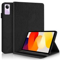Coque pour Xiaomi Redmi Pad SE 11.0" PU Cuir Tablette Housse de Protection Tablet Housse,Arbre de vie noir