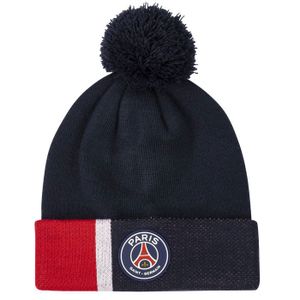 Bonnet PSG Officiel Enfant - Collection Paris Saint Germain, 100% Acrylique, Taille Enfant - 12
