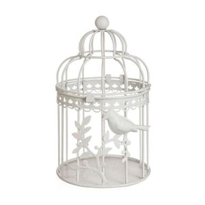 Cage A Oiseaux Metal Blanc