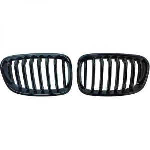 Reins Calandre Noir Shadow Brillant Pour BMW 1er f20 à partir de 2011-ca.03//2015