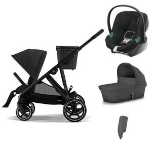 POUSSETTE  Poussette TRIO Gazelle S Noire Nacelle Moon Black 