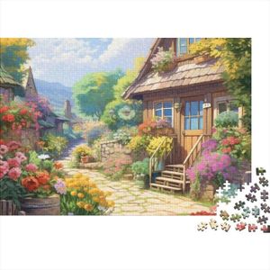 PUZZLE Mountain Village Cottage Puzzle De 500 Pièces Art 