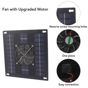 VENTILATEUR HURRISE Kit de ventilateur solaire Kit de ventilat