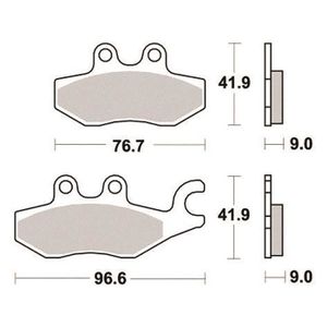 Tecnium Plaquette de frein Tecnium pour scooter Piaggio 500 Mp3 Sport Abs 2014-2016 AR 