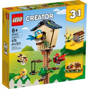 ASSEMBLAGE CONSTRUCTION LEGO 31143 La cabane à oiseaux (3-en-1) (Creator)