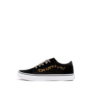 BASKET Basket Vans OLD SKOOL - Femme - Cuir - Noir - Lace