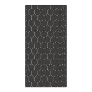 TAPIS Tapis Vinyle Panorama Mosaïque Hexagones Gris 60x2