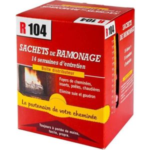 ACCESSOIRES RAMONAGE Boîte de ramonage chimique - Provence Outillage - R104 - 14 sachets - entretien facile
