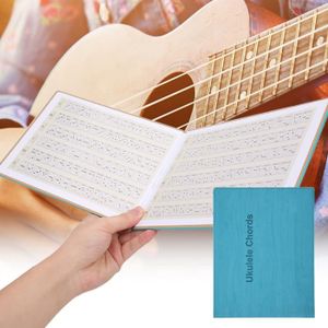 UKULÉLÉ Qiilu Livre d'accords ukulélé Accords Ukulélé Livre d'Art Portable Pratique Débutante Accessoires d'Instruments de musique pieces