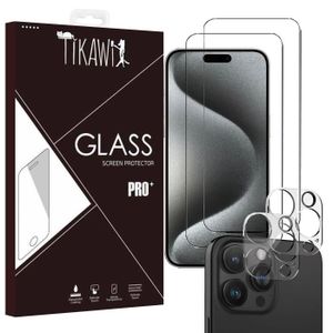 FILM PROTECT. TÉLÉPHONE Tikawi x4 Verre trempé 9H Iphone 15 Pro Max (6.7