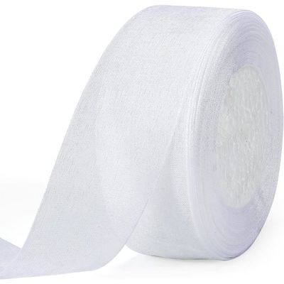 15mm Abricot Ruban en Mousseline de Soie Transparente pour Emballage Cadeau 45m Organza Tissu Rubans Décoration 1.5 cm Abricot - Beaux-Arts et Loisirs créatifs