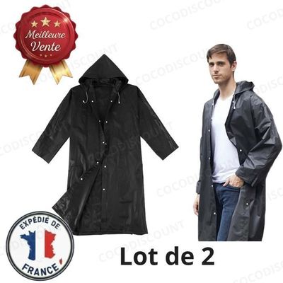 Poncho pluie compact avec détails réfléchissants | Urbain & pratique