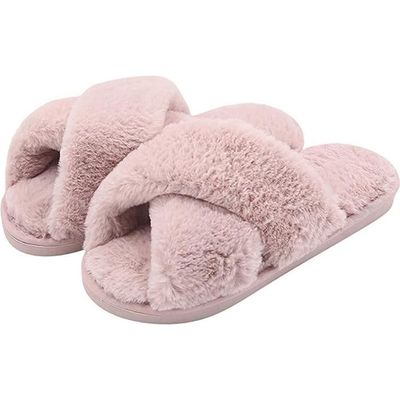 Chausson Peluche Amazone Pantoufles Femme Chausson Peluche Femme
