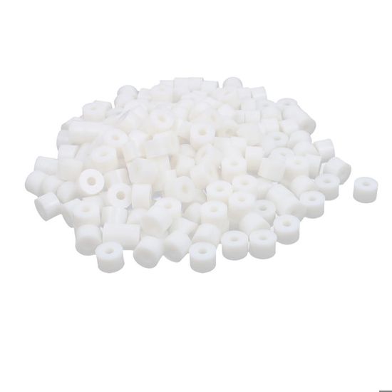 13 Pièces Colonnes Rondes En Plastique Blanc Uxcell - Entretoises 15x8mm, Pour Bricolage