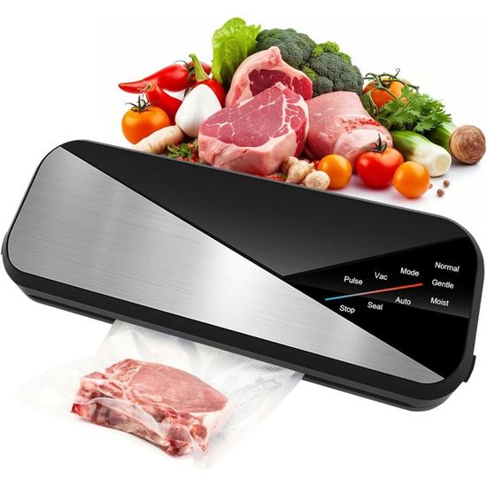 Machine Sous Vide Alimentaire Portable 60 KPa - 15 Sachets Inclus, Recharge USB, Pour Maison Et Voyage