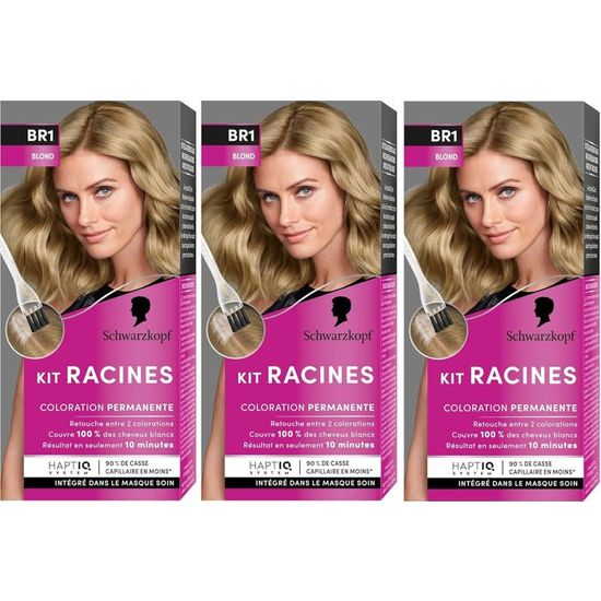 Kit Coloration Schwarzkopf Racine Châtain Blond BR1 - Permanente Neuf