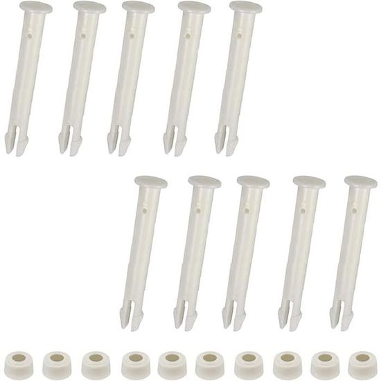 Lot De 10 Goupilles De Rechange Métal Pour Tondeuse MTD 714-04040 Et 738-04124 - Protection Fraise à Neige