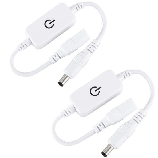 Sourcing Map LED Bande Gradateur, 12V à 24V 3 Touches Mini Luminosité