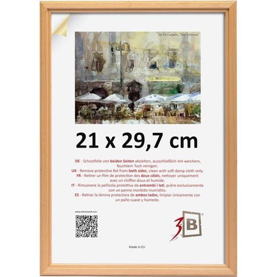 Toile Photo Personnalisée Portrait - Imprimez Votre Photo Sur Toile Avec Cadre Bois - 20 Tailles Disponibles Dès 21x30 Cm
