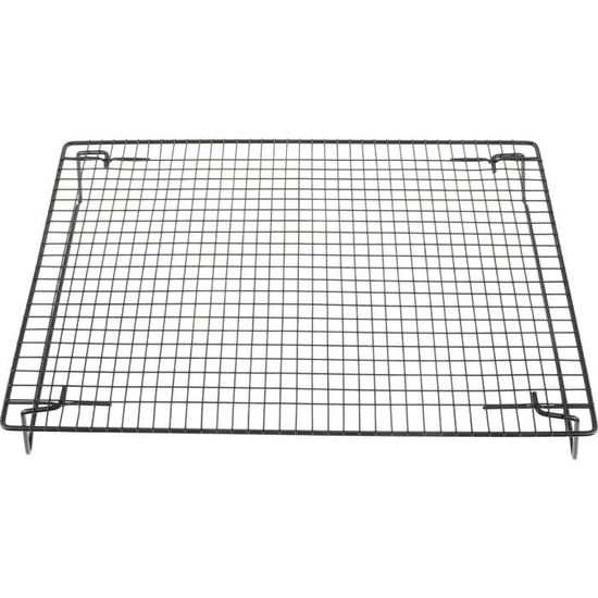 Grille De Refroidissement Pour Pâtisserie Et Grillades - En Acier, 46x26 Cm, Circulation D'air Optimale - 14