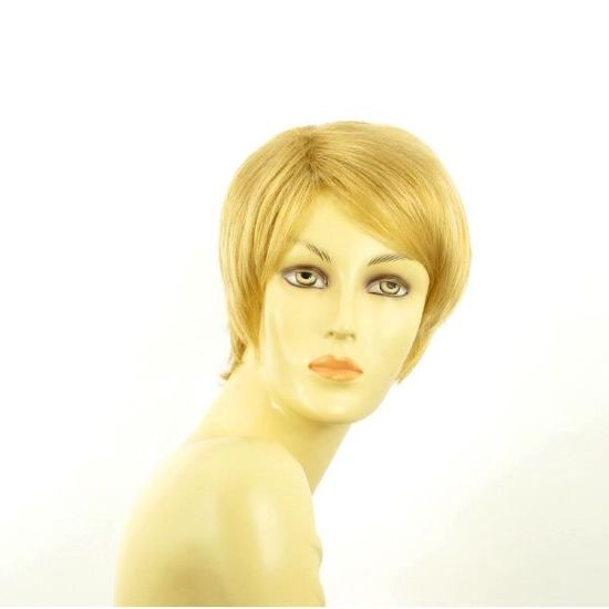 Perruque Femme Courte Blonde Dorée FRANCINE LG26 - Synthétique Bouclée, Neuve Avec étiquette