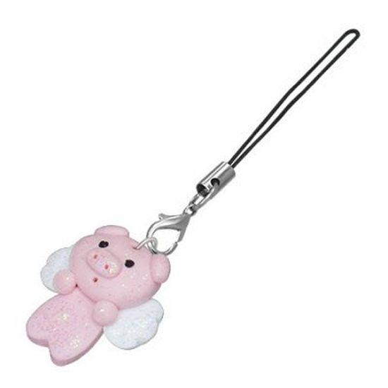 Pendentifs Pour Téléphone Portable - Lot De 4 Avec Attaches, Perles Et Breloques, Bijou Décoratif Pour Sac Ou Clés - 5
