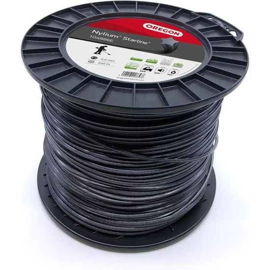 Fil nylon pour coupe-bordures pour débroussailleuse Bosch AFS 23-37