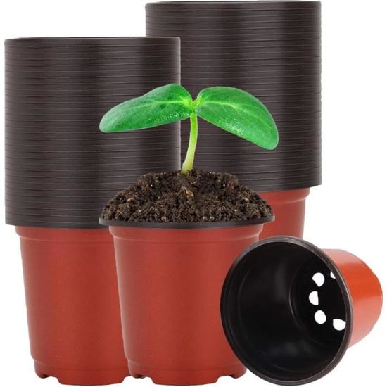 150 Pots De Nursery 15cm - Pour Semis, Boutures, Plantes Grasses - Plastique Flexible Avec Drainage