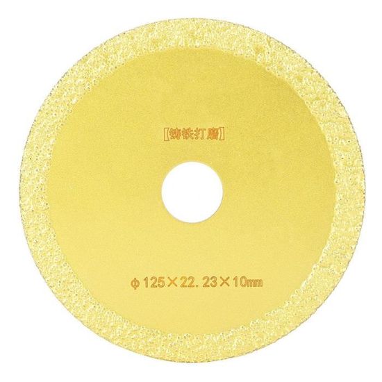 Lame De Scie Diamant Brasée 230 Mm (9") - Pour Coupe Pierre, Marbre, Granit, Métal, Utilisable à Sec Ou à L'eau - 9