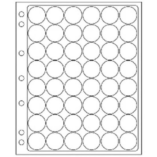 PIECES// JETONS 40 CASES TRANSPARENT LOT DE 5 BOX CLASSEUR POUR CAPSULES